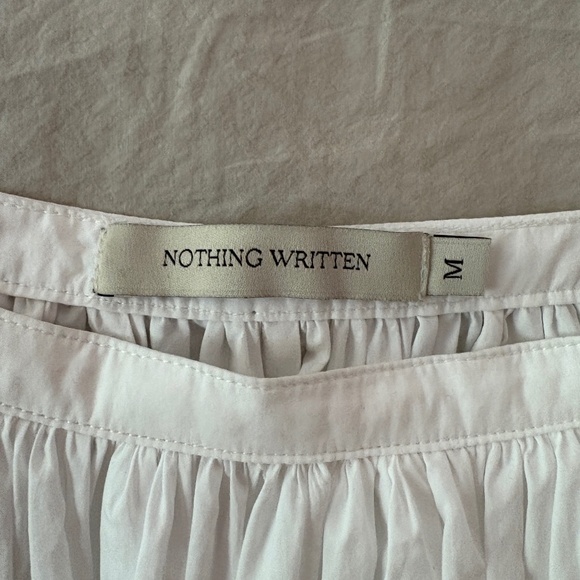 Nothing Written White Poplin Midi Skirt - Size M - Picture 5 of 7